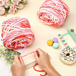 4 Skeins Super Bulky Segment Dyed Chunky Polyester Yarn&nbsp;FB-FSB9EF-01I