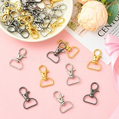 30Pcs 3 Colors Zinc Alloy Swivel D Rings Lobster Claw Clasps&nbsp;FIND-YW0008-62