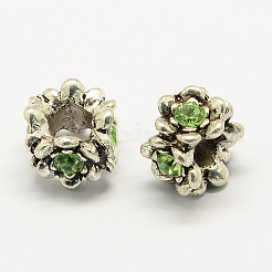 Alloy Rhinestone European Beads&nbsp;MPDL-R036-20