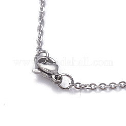 304 Stainless Steel Pendant Necklaces&nbsp;NJEW-E141-28P