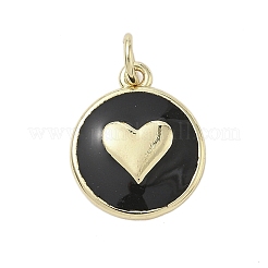 Brass Enamel Pendants&nbsp;KK-K368-10G