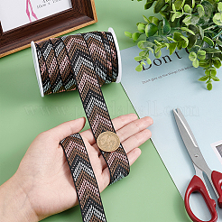 10M Ethnic Style Embroidery Polyester Ribbons&nbsp;OCOR-PH0001-69