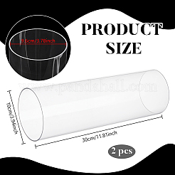2Pcs Transparent Acrylic Pipe&nbsp;AJEW-BC0011-08