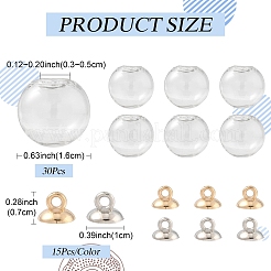DIY Round Glass Globe Ball Bottles Making Kits&nbsp;DIY-YW0016-08