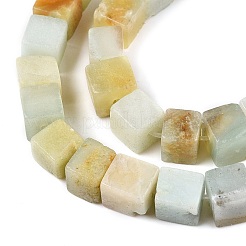 Natural Flower Amazonite Beads Strands&nbsp;G-T139-6x6-31A