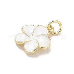 Brass Enamel Pendants&nbsp;KK-CBA3F25-07G