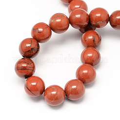 Natural Red Jasper Bead Strands&nbsp;G-R193-11-8mm