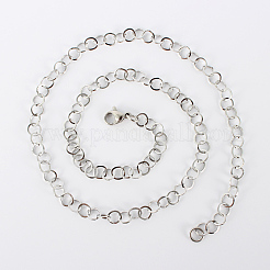 Tarnish Resistant 304 Stainless Steel Cable Chain Necklaces&nbsp;LS-MAK-N016-04P