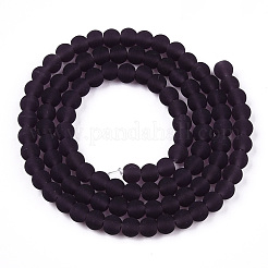 Transparent Glass Beads Strands&nbsp;GLAA-T032-T4mm-MD03