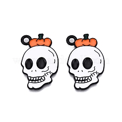Halloween Theme Spray Painted Alloy Enamel Pendants&nbsp;ENAM-T020-09B