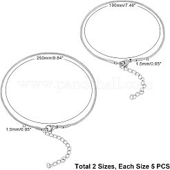 304 Stainless Steel Snake Chain Bracelets&nbsp;STAS-UN0008-72P
