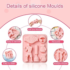 2Pcs Boxing Theme Silicone Molds for DIY Craft&nbsp;ST-CJ0007-83