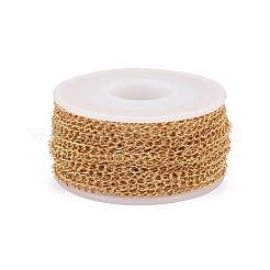Ion Plating(IP) Handmade 304 Stainless Steel Curb Chains&nbsp;STAS-P200-11G