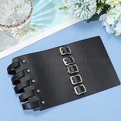 Adjustable Microfiber & Cowhide & Alloy Bracelets&nbsp;AJEW-WH20006-237