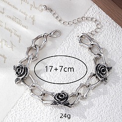 Gothic Style Alloy Link Chain Bracelets for Women&nbsp;WG63462-01