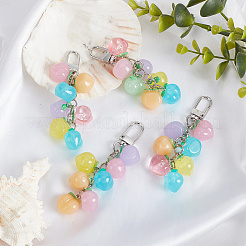 Peach Acrylic Pendant Keychain&nbsp;KEYC-DR0001-07