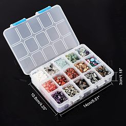 Natural & Synthetic Mixed Gemstone & Glass Chip Beads&nbsp;G-NB0002-07