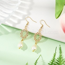 Brass Micro Pave Cubic Zirconia Pendant Necklaces & Dangle Earrings Sets&nbsp;SJEW-JS01325