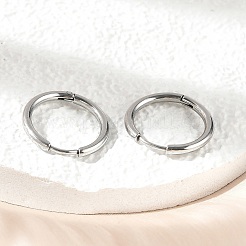 Tarnish Resistant 304 Stainless Steel Hoop Earrings&nbsp;EJEW-P177-P-09