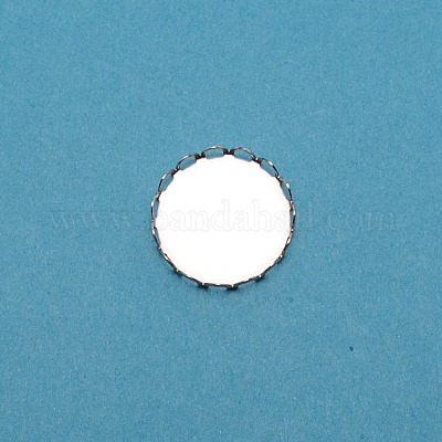 304 Stainless Steel Plain Edge Bezel Cups&nbsp;STAS-WH0031-07P-02-1
