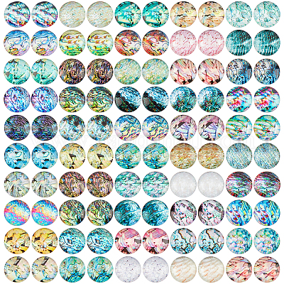 100Pcs Glass Cabochons&nbsp;FIND-PH0004-58B-1
