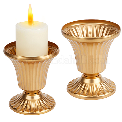 Iron Candlestick&nbsp;DIY-WH20097-088B-1