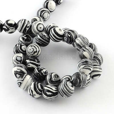 Dyed Synthetical Gemstone Round Bead Strands&nbsp;G-Q939-01B-08-1