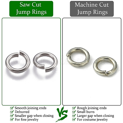 925 Sterling Silver Saw Cut Open Jump Rings&nbsp;STER-F036-02S-0.7x6mm-1