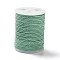 Braided Nylon Threads, Mambo Thread, with Spool, for Jewelry Making, Round, Aquamarine, 1mm, about 6 yards/roll