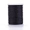 Polyester Metallic Thread, Black, 1mm, about 7 yards/roll