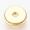 Brass Spacer Beads, Cadmium Free & Lead Free, Disc, Real 18K Gold Plated, 6x1.2mm, Hole: 1.8mm
