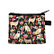 Polyester Clutch Bags, Change Purse, Rectangle, Hot Pink, 13.5x11cm