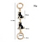 Alloy Enamel Bag Extension Chains, Dog, 14.5x2.5cm