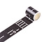 DIY Scrapbook Pulled Decorative Paper Tapes, Adhesive Tapes, Black, 48mm, 5m/roll