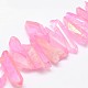 Electroplated Natural Quartz Crystal Bead Strands&nbsp;X-G-G896-03-1
