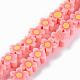 Handmade Flower Polymer Clay Beads Strands&nbsp;CLAY-M003-07F-1
