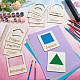 12Pcs MDF Geometric Shape Template&nbsp;DIY-UN0007-96B-4