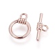 Alloy Toggle Clasps&nbsp;PALLOY-I134-12RG-AAA-2