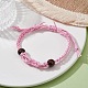 Adjustable Braided Waxed Cotton Macrame Pouch Bracelet Making&nbsp;BJEW-JB09698-05-2