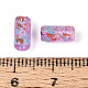 Picasso Transparent Glass Bugle Beads&nbsp;SEED-N010-02B-3