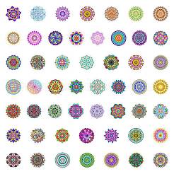 Mandala PVC Plastic Sticker Labels&nbsp;X-STIC-PW0005-04