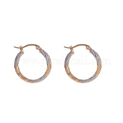 Twist Brass Hoop Earrings&nbsp;FS-WGA1A3A-01