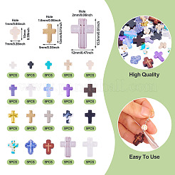 DIY Cross Beads Findings Kits&nbsp;DIY-TA0013-25
