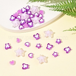 200Pcs 5 Styles Transparent Acrylic Beads&nbsp;TACR-FS0001-54D