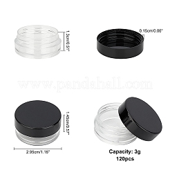Plastic Cosmetics Cream Jar&nbsp;AJEW-PH0001-21A
