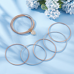32Pcs 2 Colors Guitar String Coil Bracelet&nbsp;BJEW-BC0001-01
