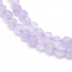 Natural Lavender Amethyst Beads Strands&nbsp;G-E411-20B-3mm