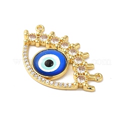 Rack Plating Brass Pave Clear Cubic Zirconia & Glass Pendants&nbsp;KK-G504-23G-02