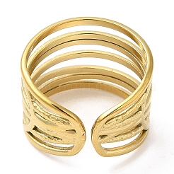 304 Stainless Steel Open Cuff Rings&nbsp;RJEW-K245-76G
