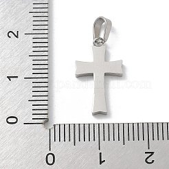 304 Stainless Steel Micro Pave Cubic Zirconia Pendants&nbsp;STAS-Z107-08P-04